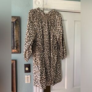 J.Crew Leopard Dress Size 2x NWT